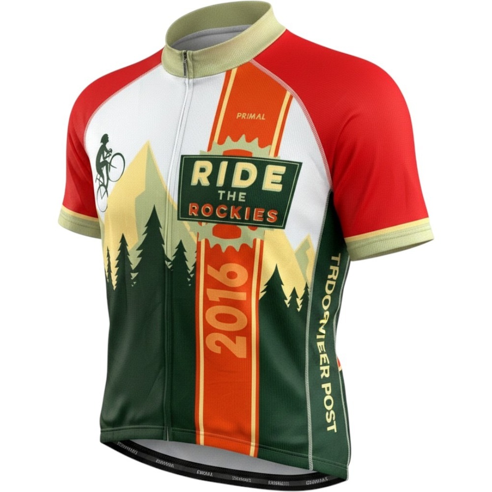 Primal Wear Mens Ride the Rockies Colorado 2016 Cycling Jersey XL Full Zip